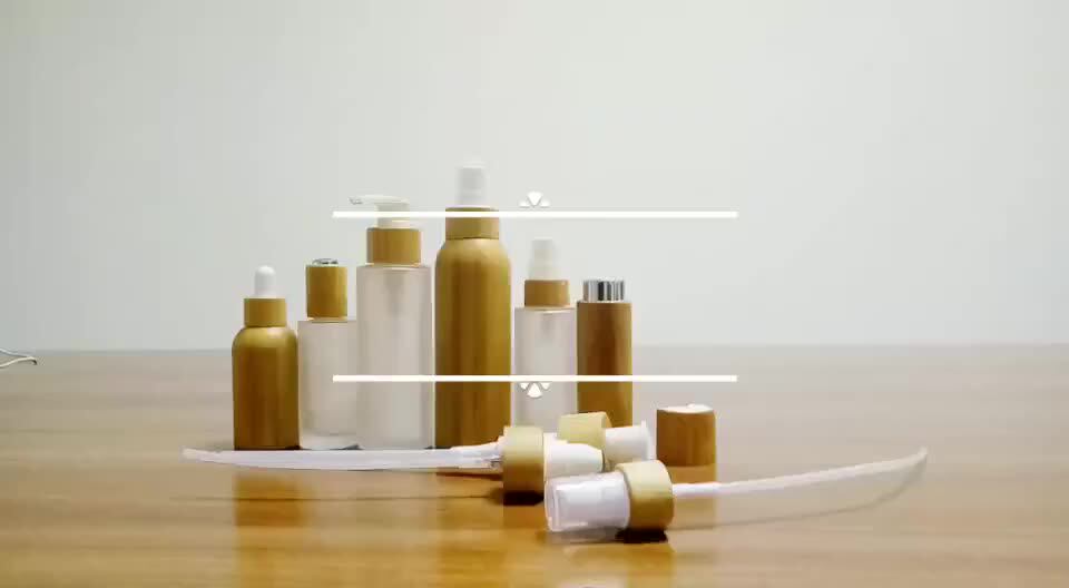 250ml 500ml Shampoo Bottles Bamboo 30ml 50ml 100ml Bamboo Lotion Bottle Serum Emulsion Cosmetic