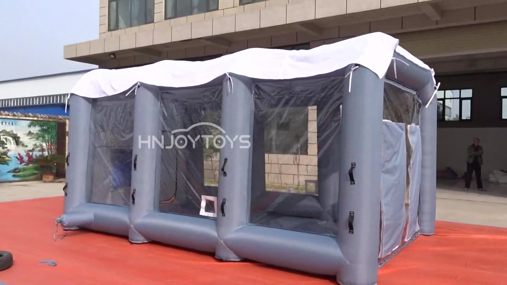 Inflatable Mobile Paint Spray Booth Tent For Car And Cleaning Portable