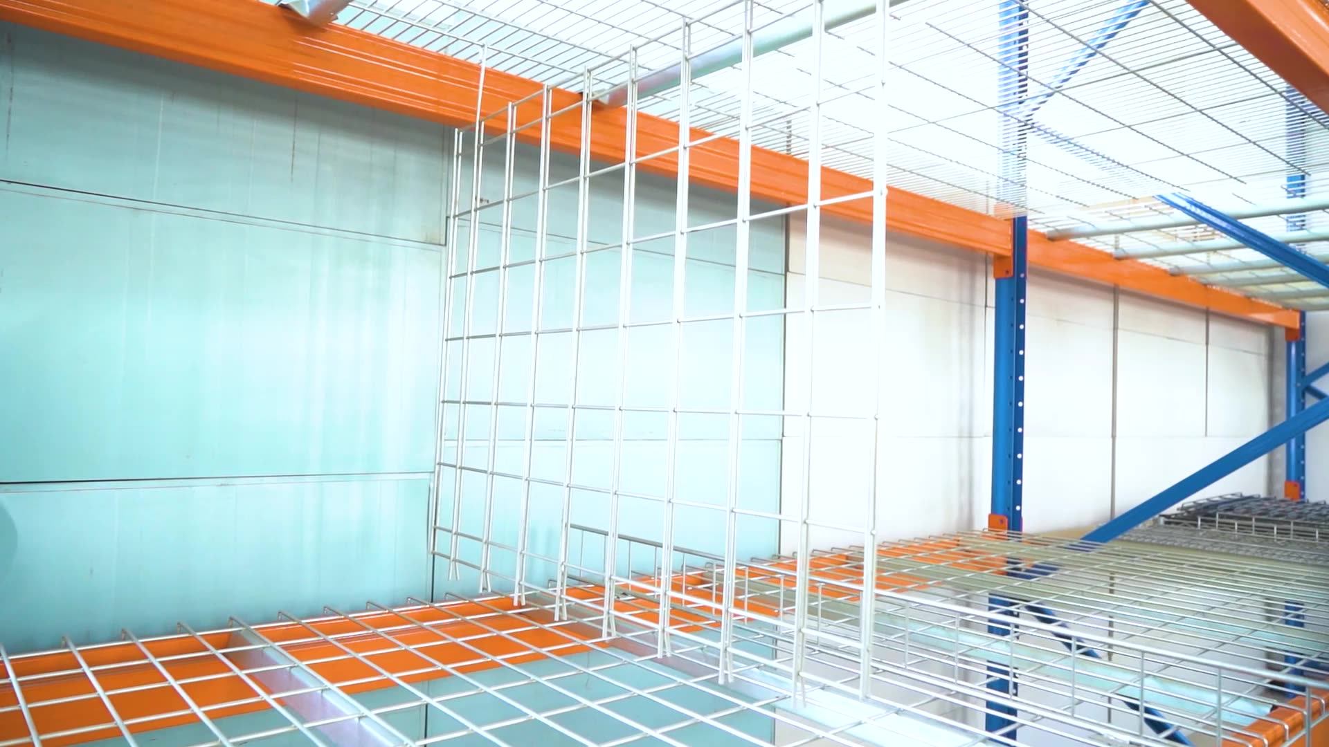 Custom Warehouse Standing Clipon Snapin Pallet Rack Metal Steel Mesh