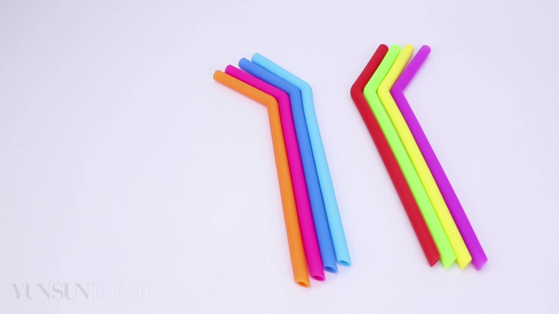 Bpa Free Dishwasher Safe 10 Inch Drinking Straw Reusable Silicone