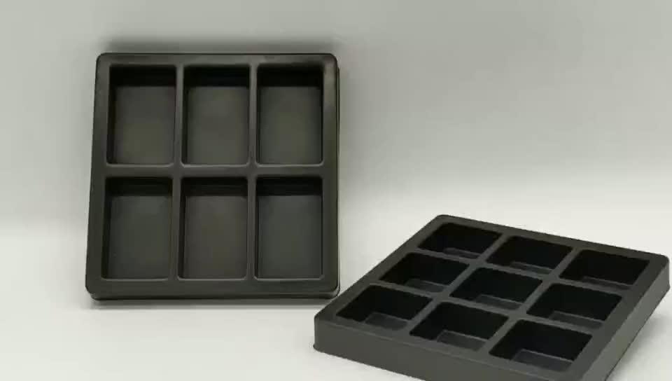 Custom Black Pet Plastic Candy Chocolate Blister Packaging Insert Tray Buy Chocolate Insert
