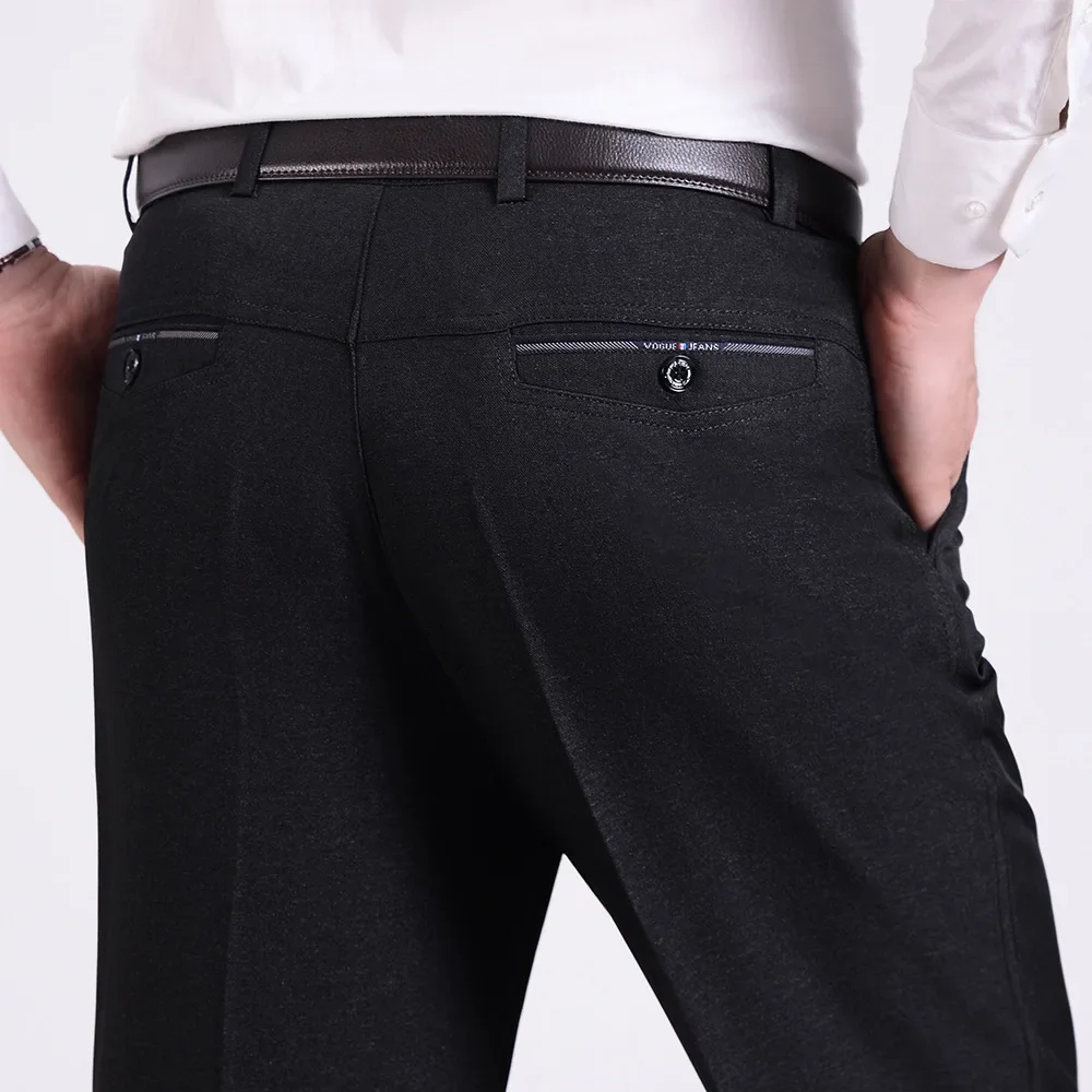 Демисезонные брюки, для среднего возраста, свободный прямой крой, оверсайз, увеличенная толщина