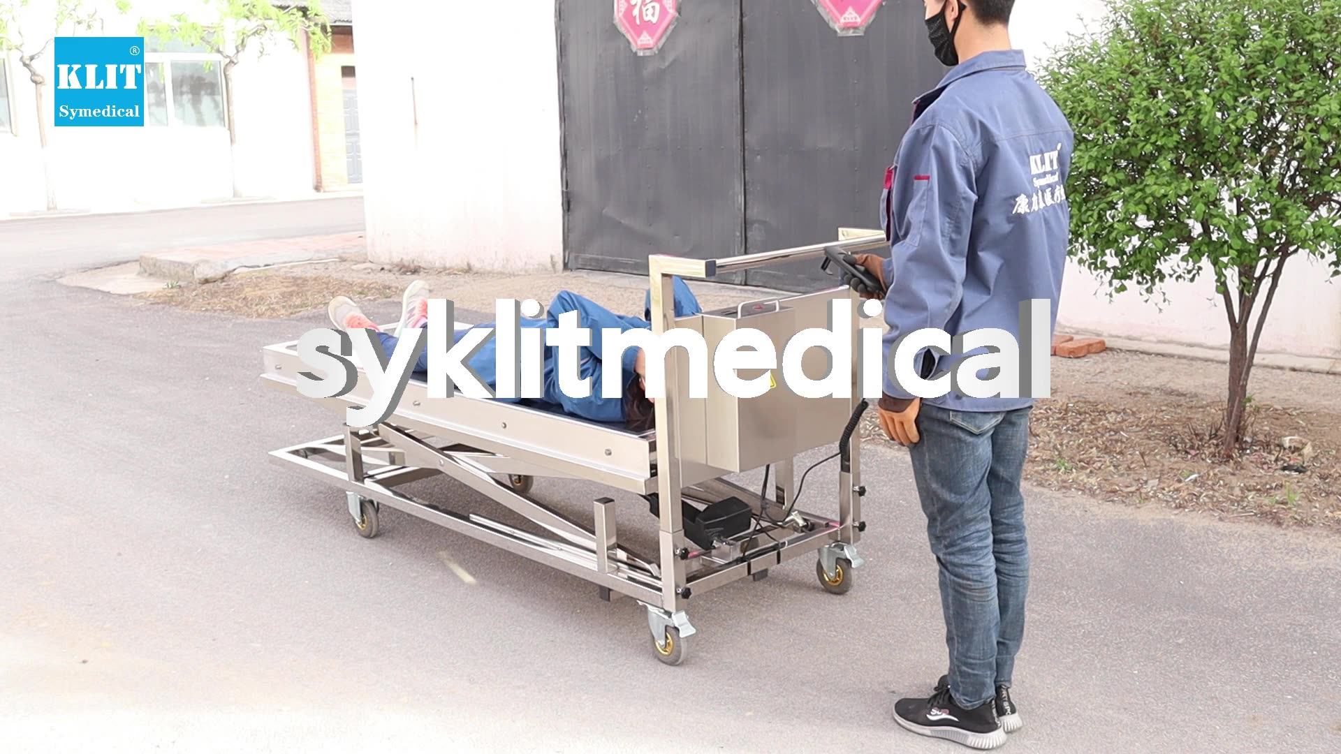 Funeral Body Lifting Corpse Cart Mortuary Trolley Mortuary Scissor Lift