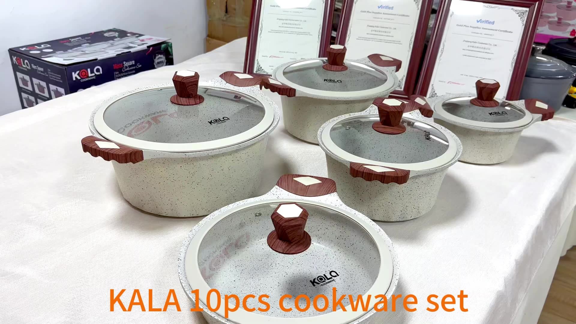 Kala New design Cooking Pots and Pans Cookware Set Food Grade Stainless