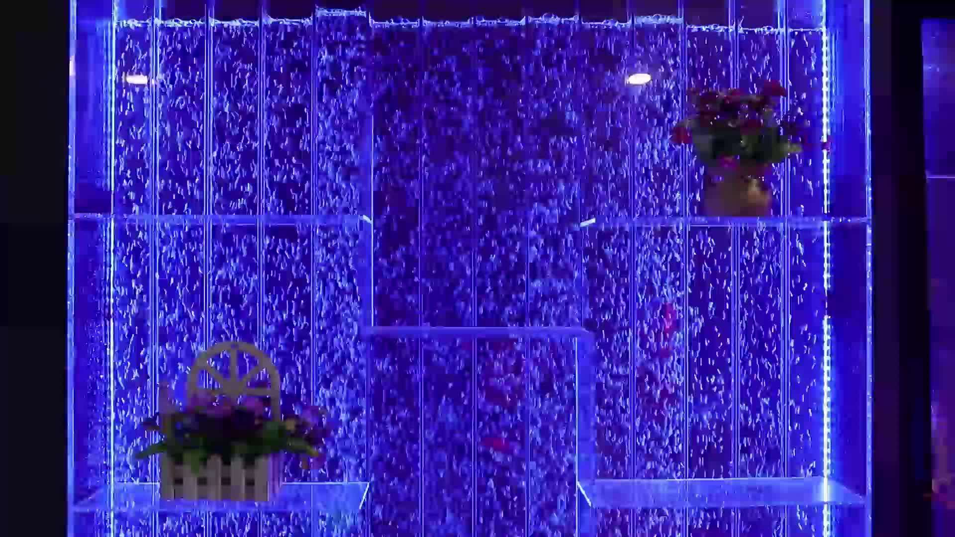 Home Wine Bar Furniture Colourful Acrylic Water Bubble Wall Led