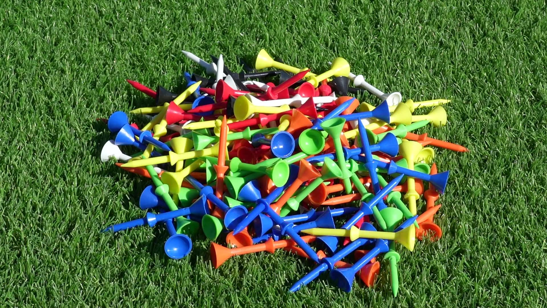 Factory Price Colorful Lines Four Prong Tees 83/70/45mm Custom Package