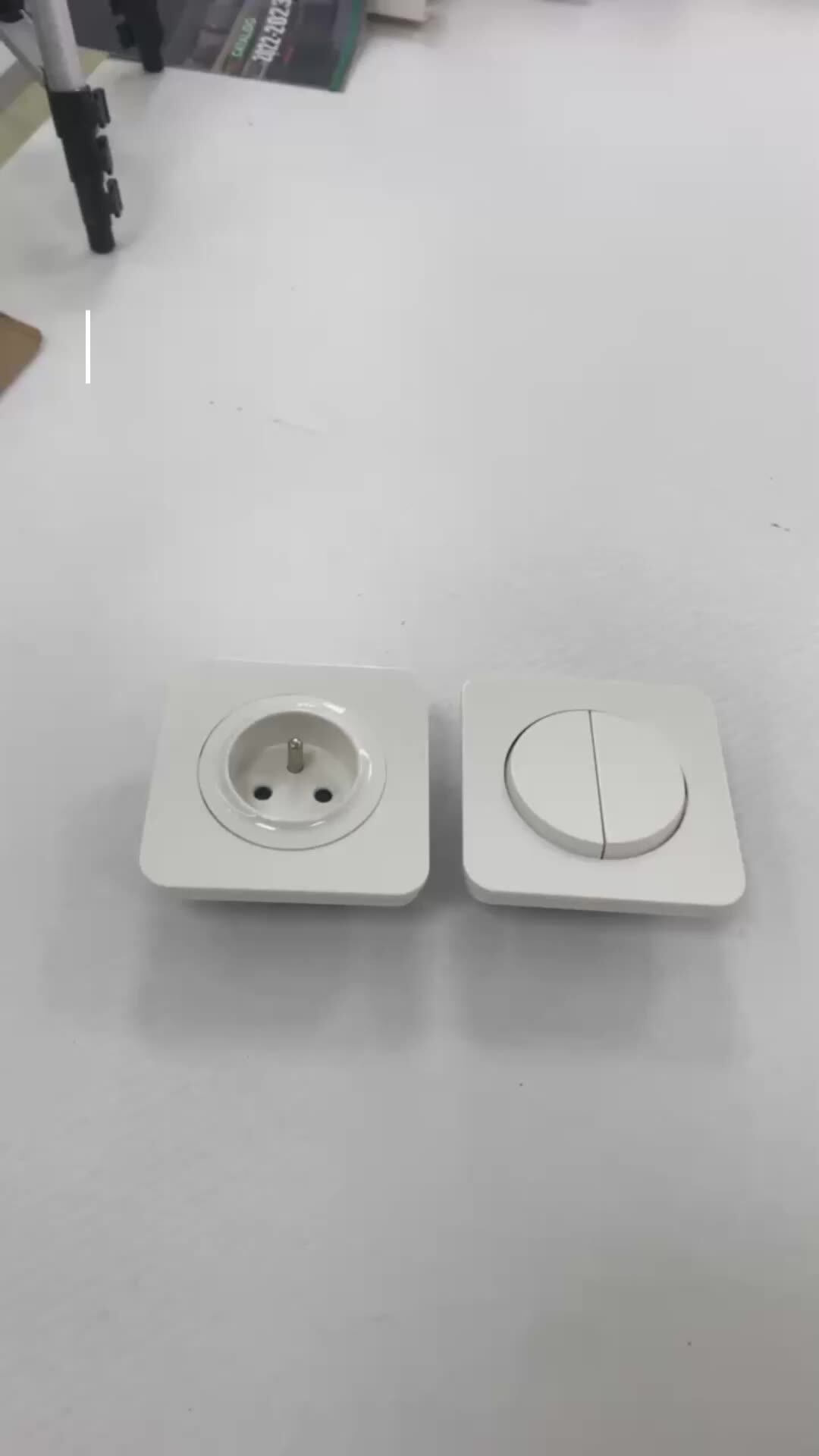 Eu Standard French Double Usb Eu French Socket Outlet Electrical Wall