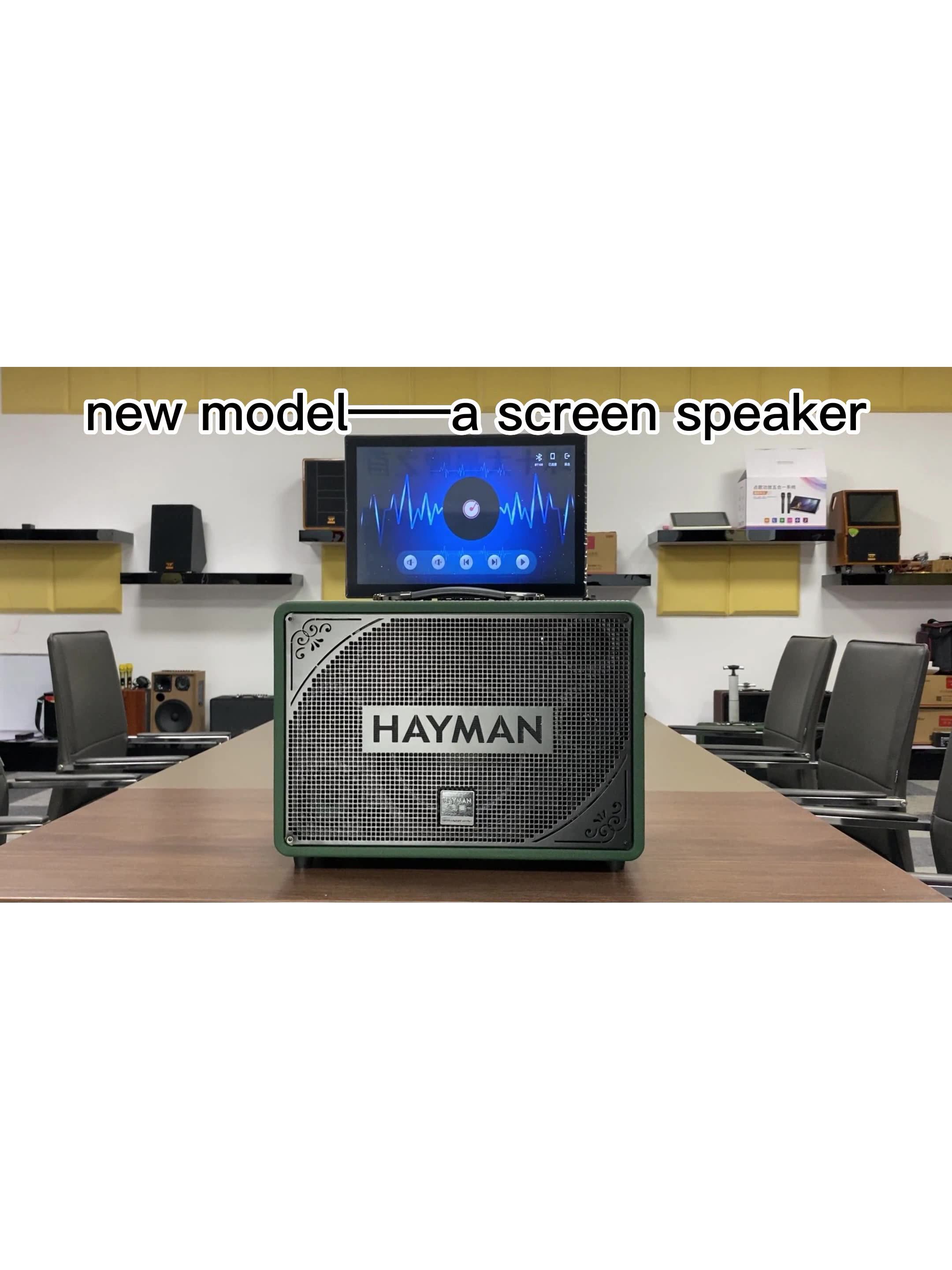 New 2022 Powered Active Wooden Speakers 8 Inch Speaker Stereo Wireless Screen Speaker Home
