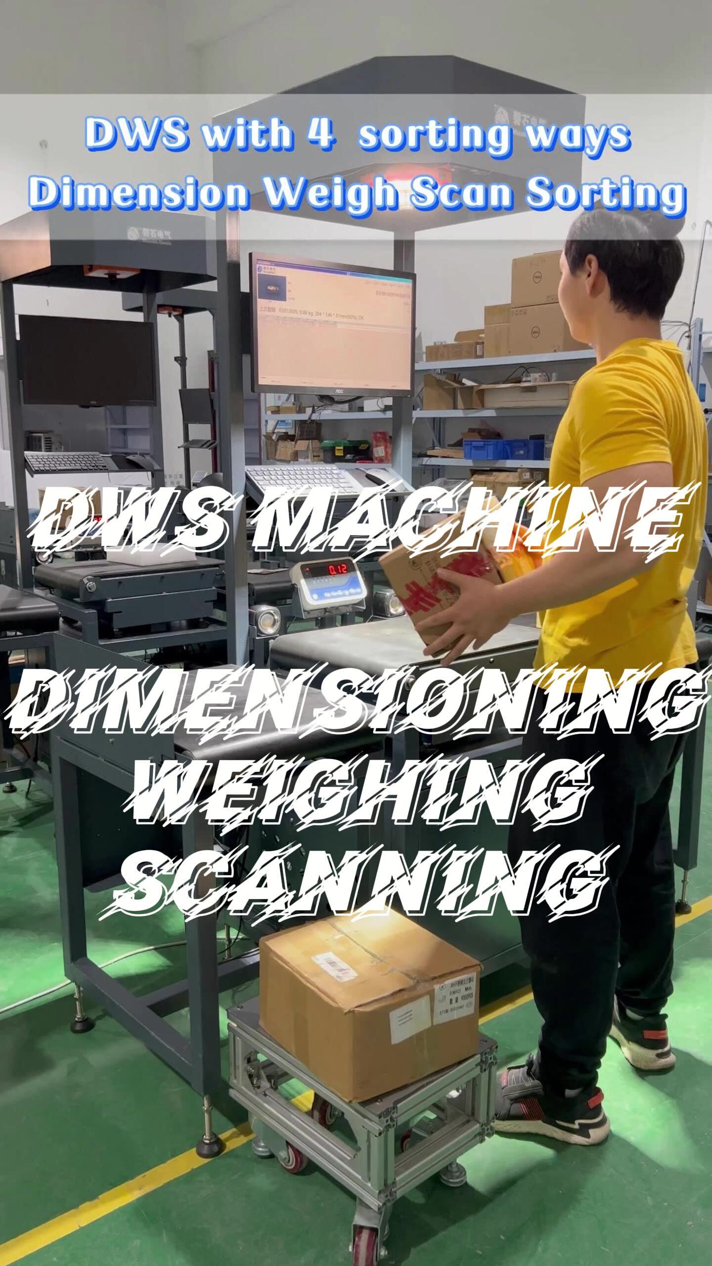 Monolithiot Logistics Express Dimension Weight Scan Parcel Sorter