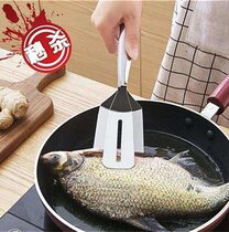 Commercial special non-c embroidered steel long handle anti-slip teppanyaki omelette spatula canteen non-stick pan frying spatula flat head flat