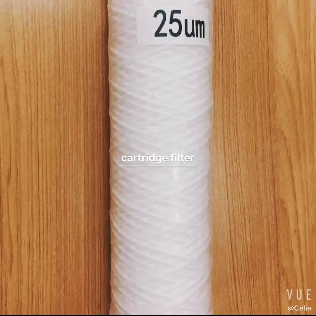 Water Treatment Equipment Pp Yarn Water Filter Cartridge For Cartridge