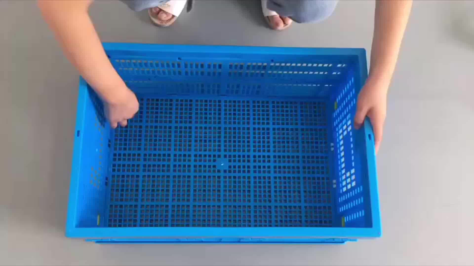 Save 75 Space Low Price Food Industry Delivery Storage Bulk Folding Plastic Basket Buy Safe