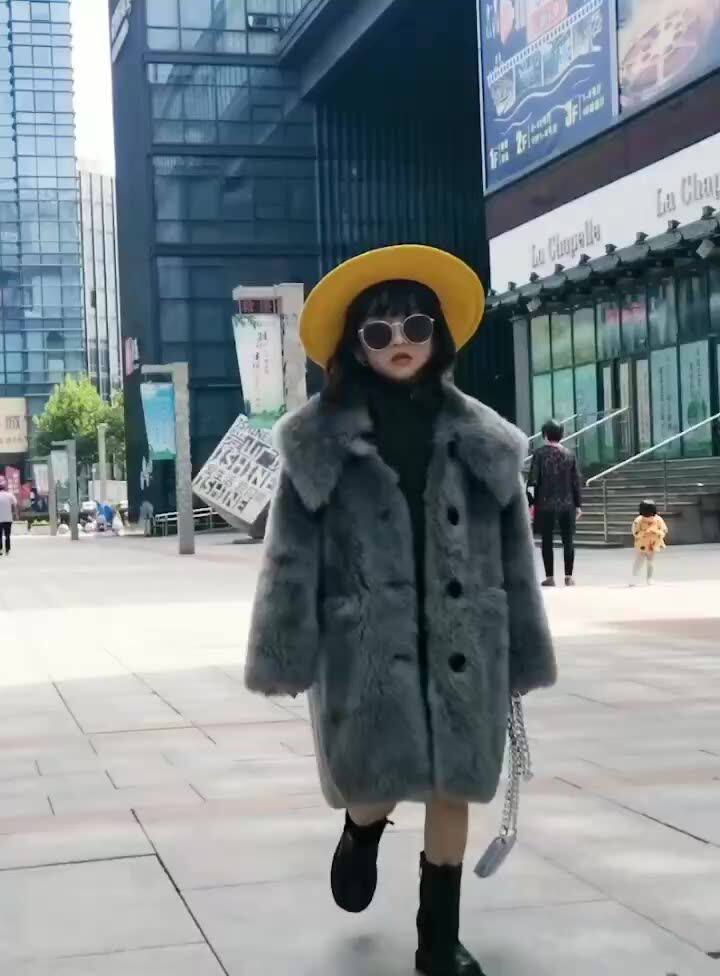 Warm Winter Kids Coats Cute Baby Girl Furry Jackets