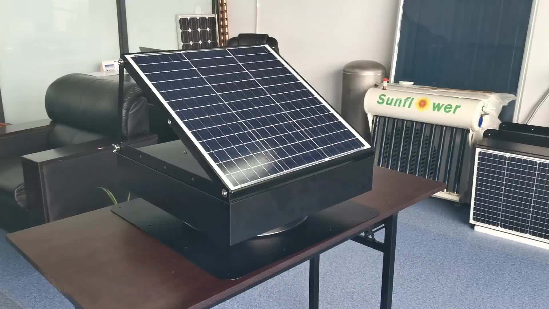 Ventilateur Solaire 12V 30W Zeroupshop - Pour Poulailler, Serre, Abri De Jardin - Ventilation Écologique Et Économique