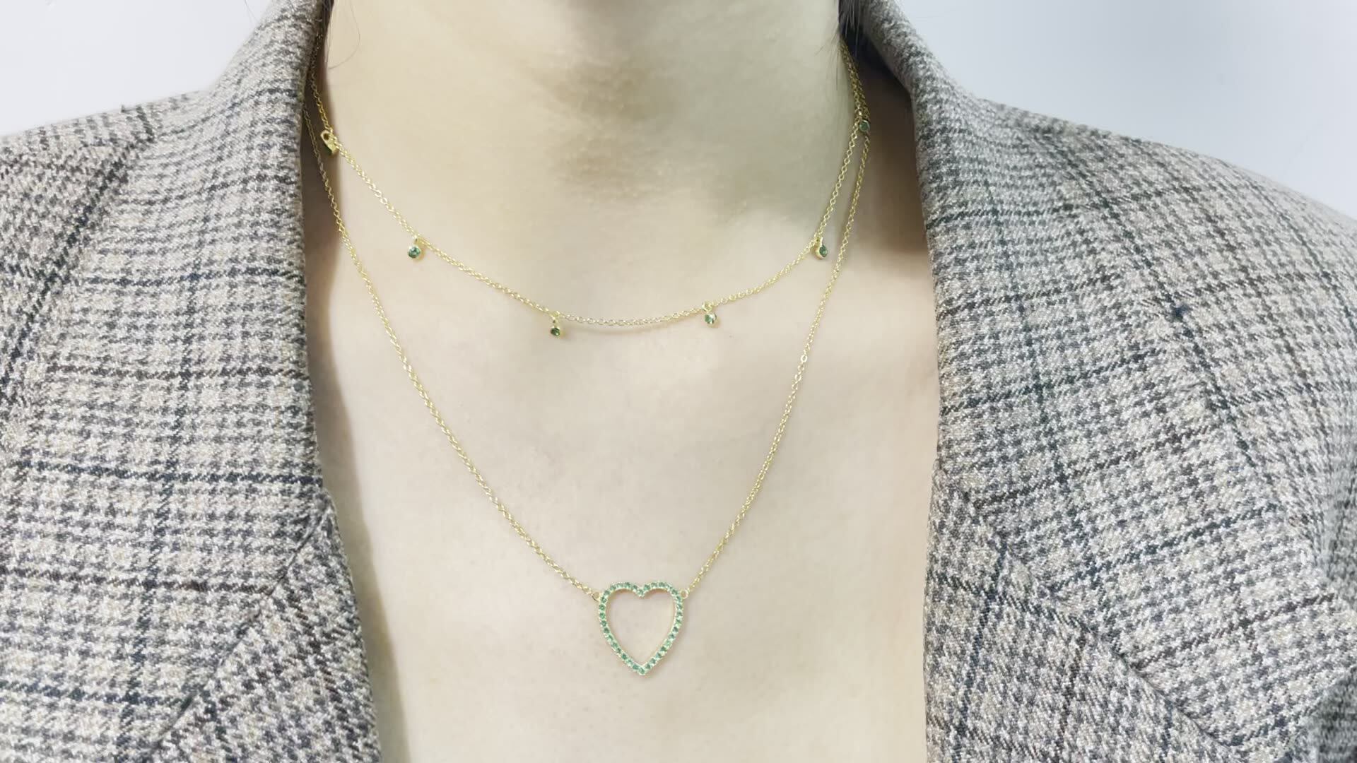 Heart Gold Necklace Designs In 24 Grams 