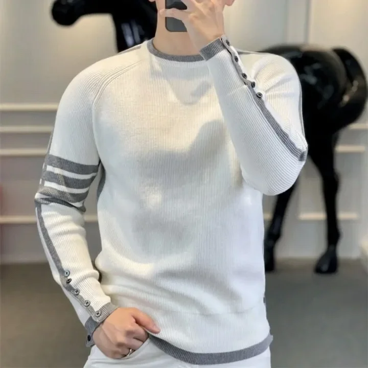 Universal winter men's trend keep warm base body-friendly sweater…
