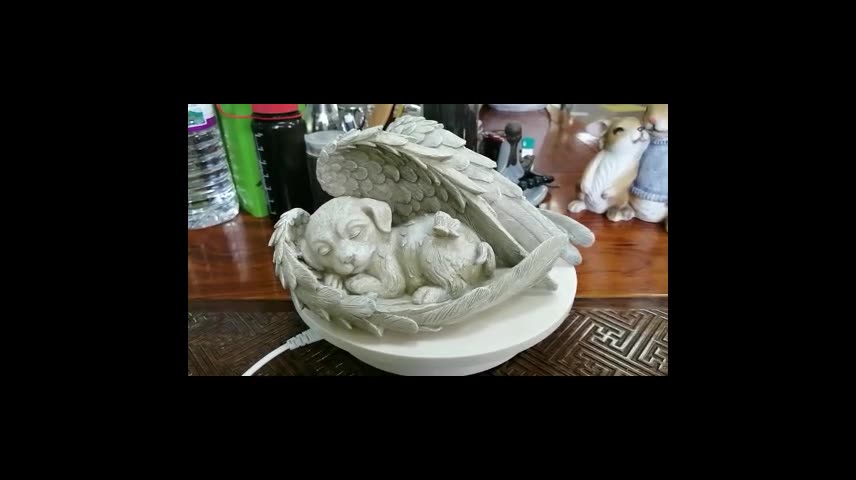 跨境热销创意宠物祭祀墓碑天使狗天使猫雕像小狗猫咪墓葬纪念摆件 - 天使猫