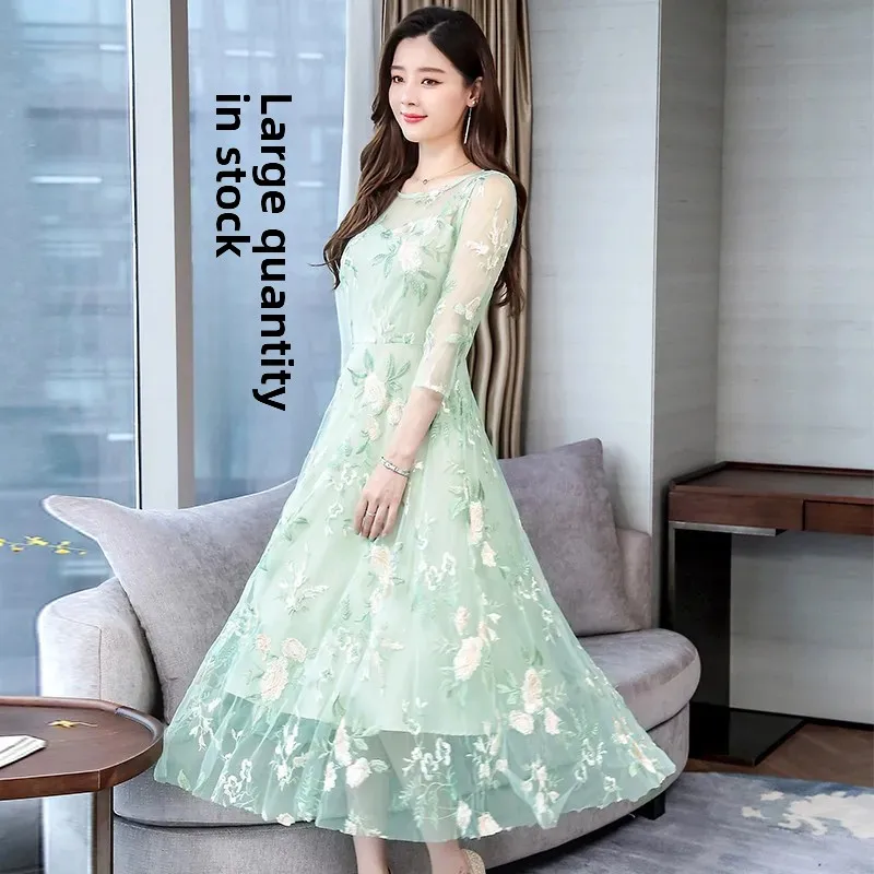 Summer elegant fitted long-sleeve