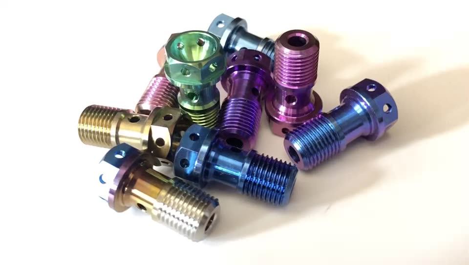 Gr5 Titanium Banjo Bolt Screw M10 X 1.0 /1.25mm Titanium Probolt Race