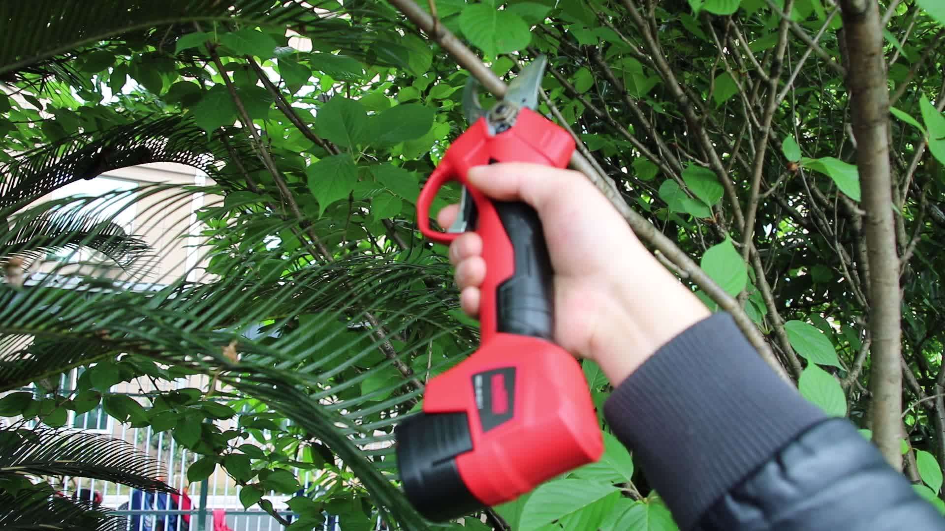 Kingson Battery Cordless Small Pruner/grape Pruner/electric Pruning Shears Bypass Pruner Scissor