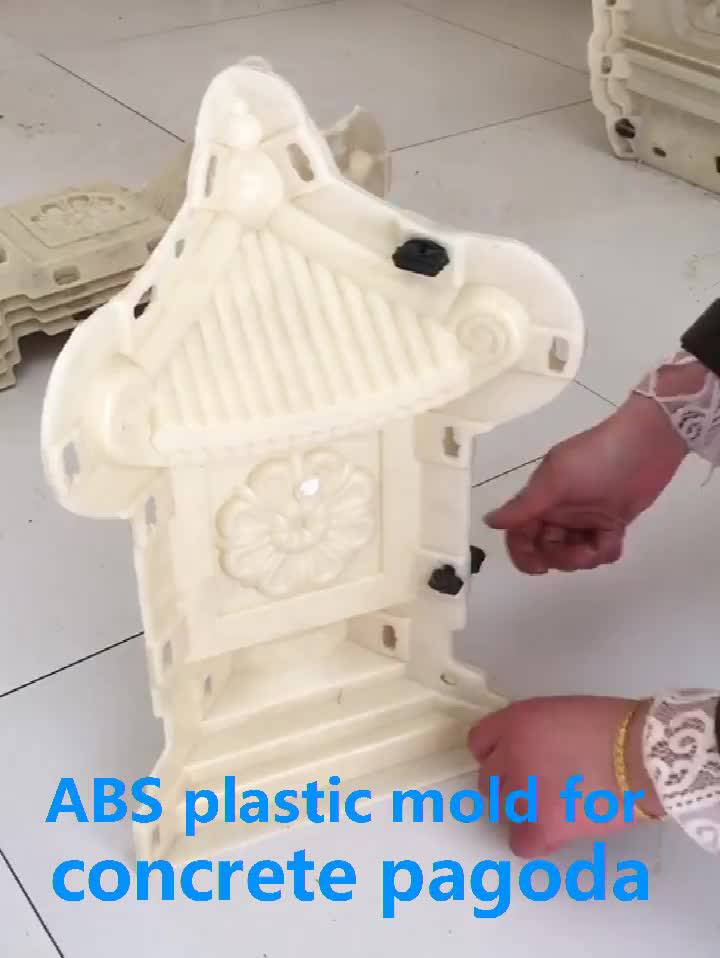 Abs Plastic Home Garden Concrete Calliopsis Pagoda Statue Molds Buy