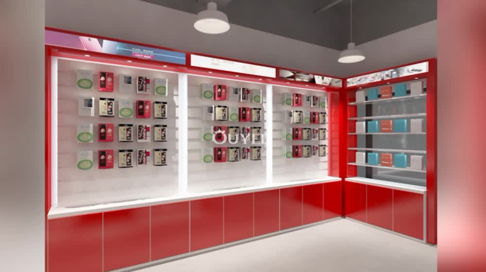 Retail Display Showcase Electronic Mobile Phone Shop Interior Design