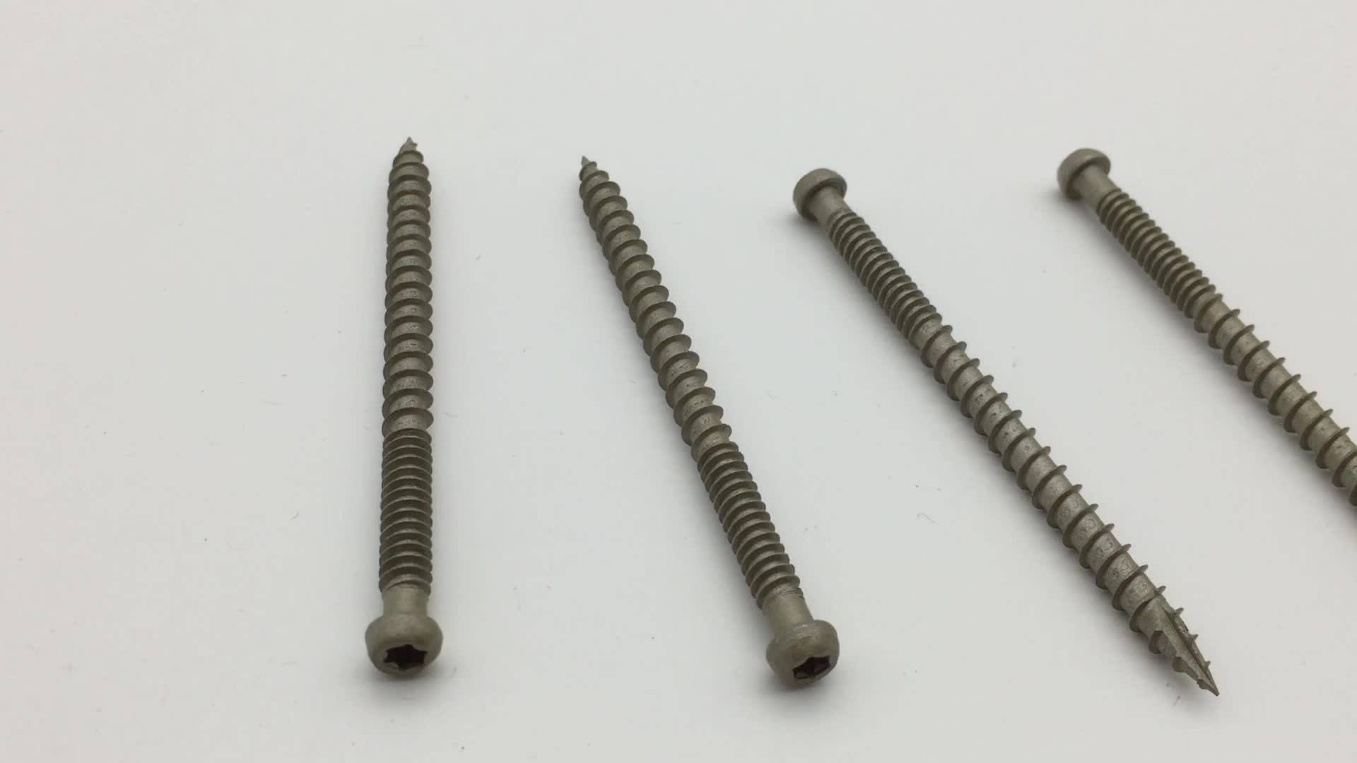 Star Drive 10x 2 3/4 Stainless Steel Trim Head Reverse Thread