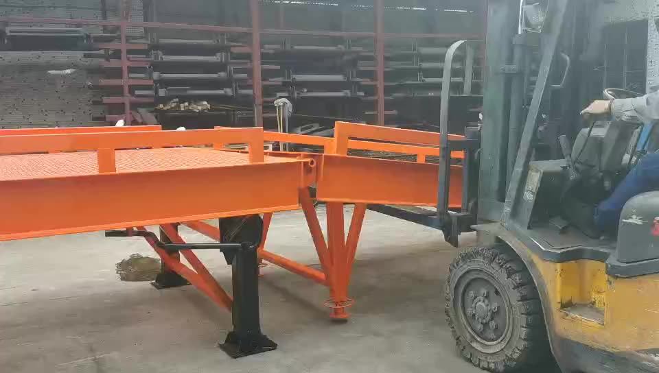 Warehouse Steel Container Loading Dock Ramp Folding Manual Pour ...