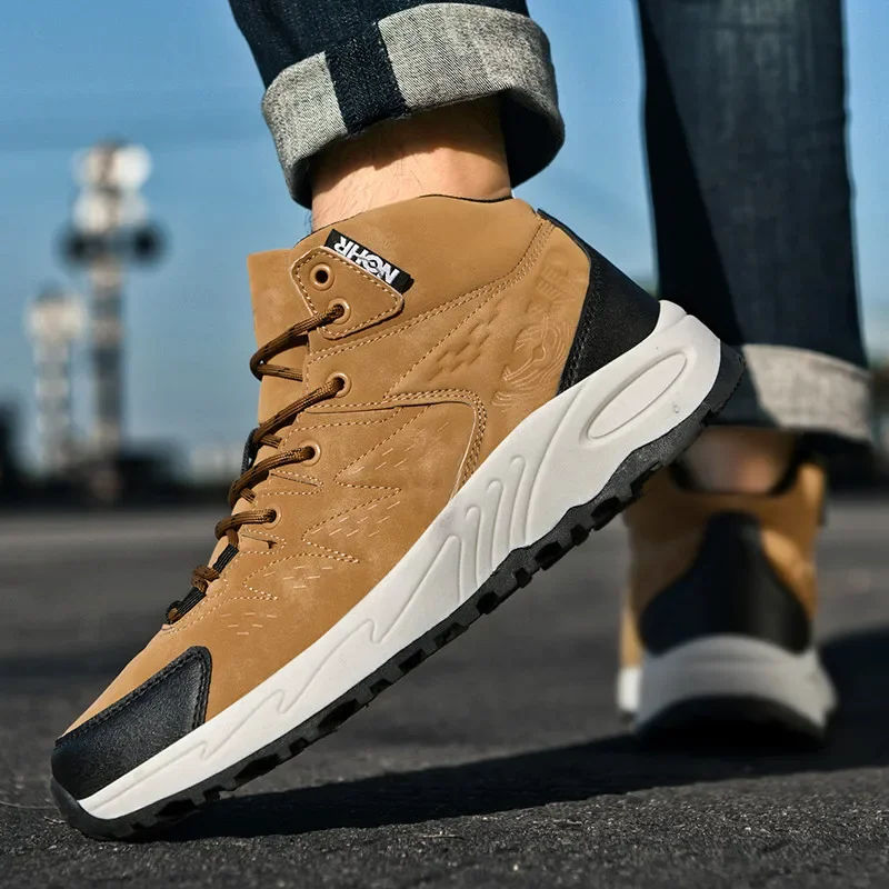 sports shoes men's shoes outdoor mountaineering sneaker spring and autumn new youth wear-resistant anti -2025 boots