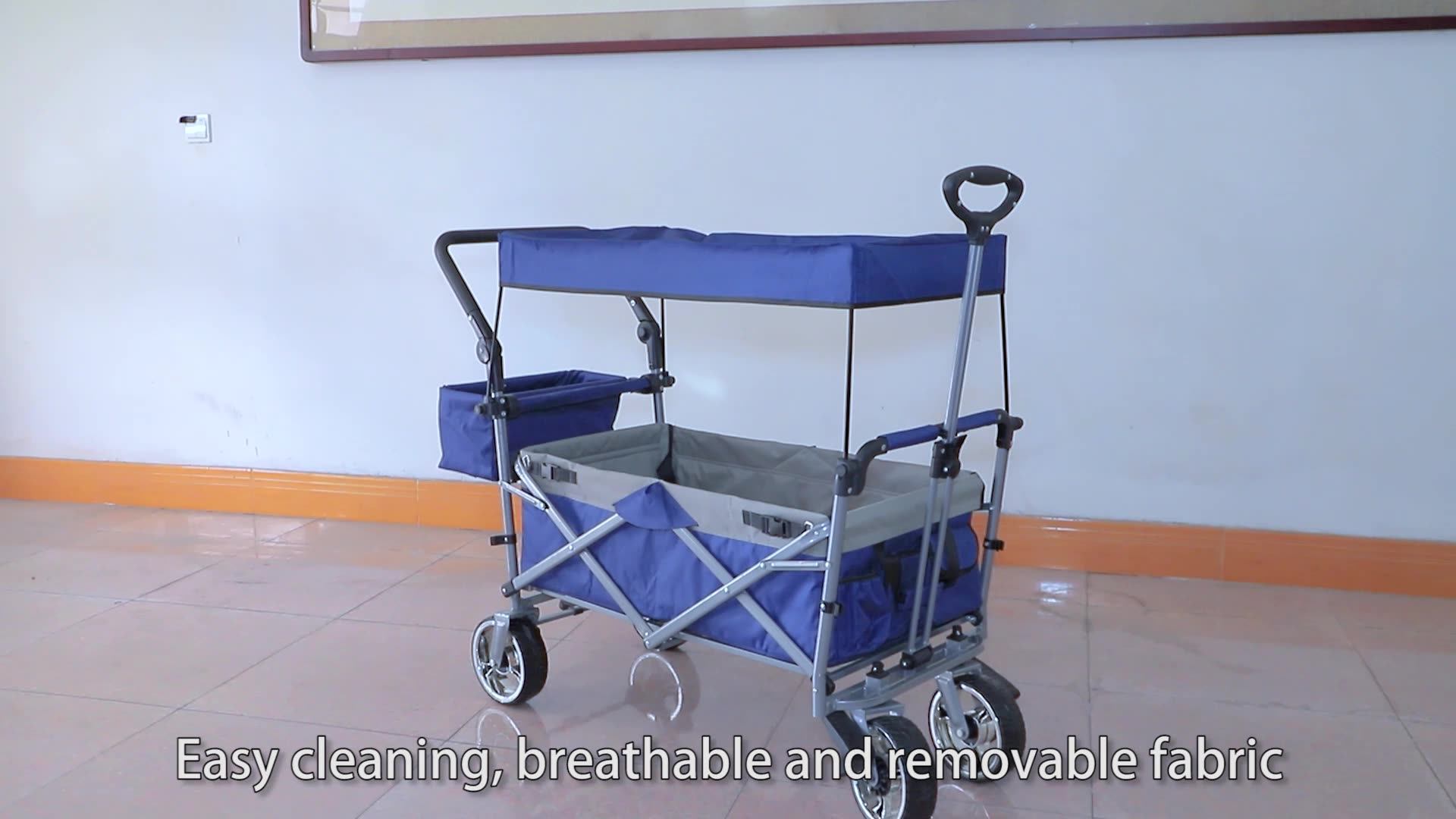 Wagon Stroller Push Pull Folding Outdoor Baby For Kids Children And