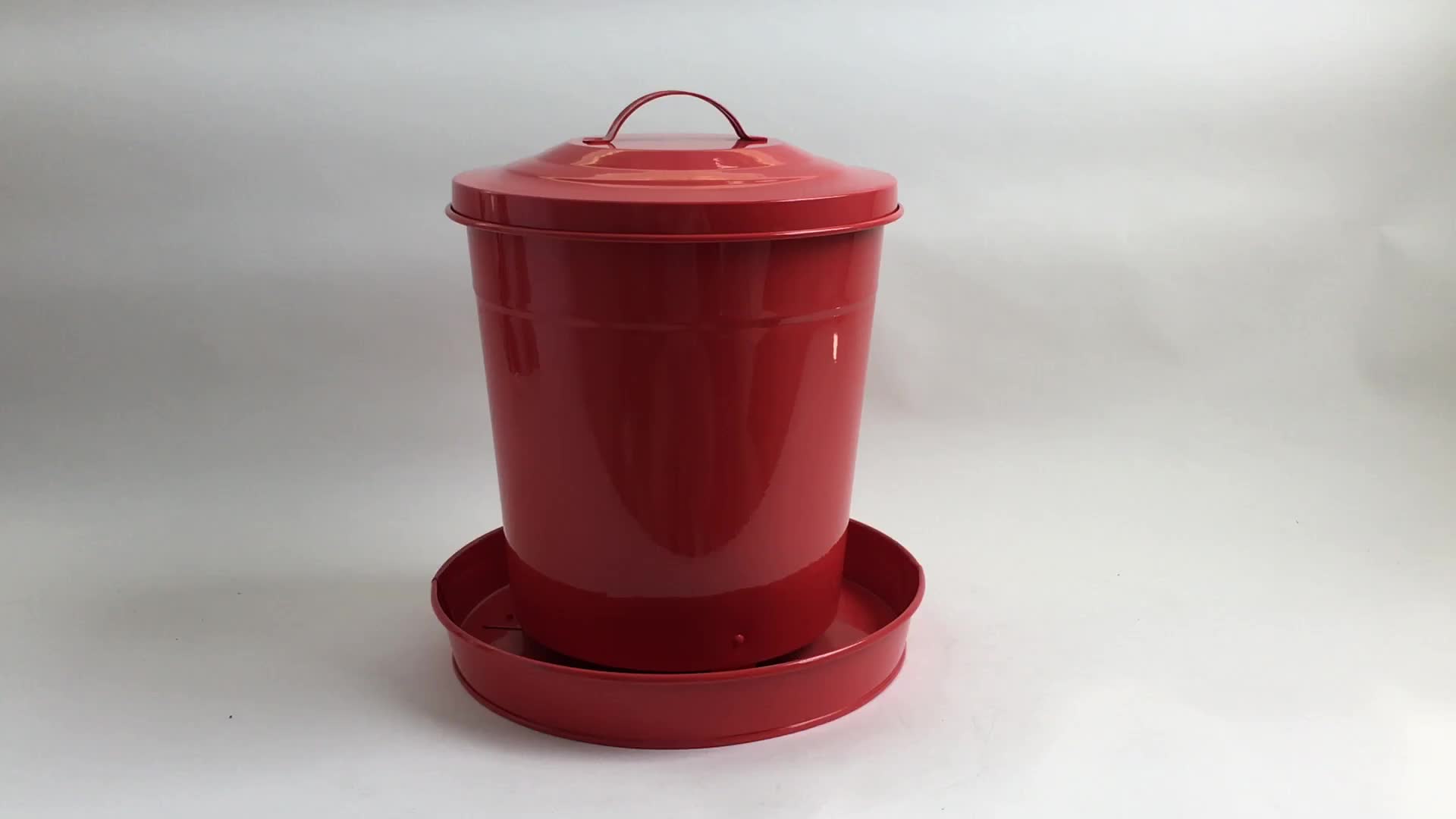 painted galvanized chicken water feeder