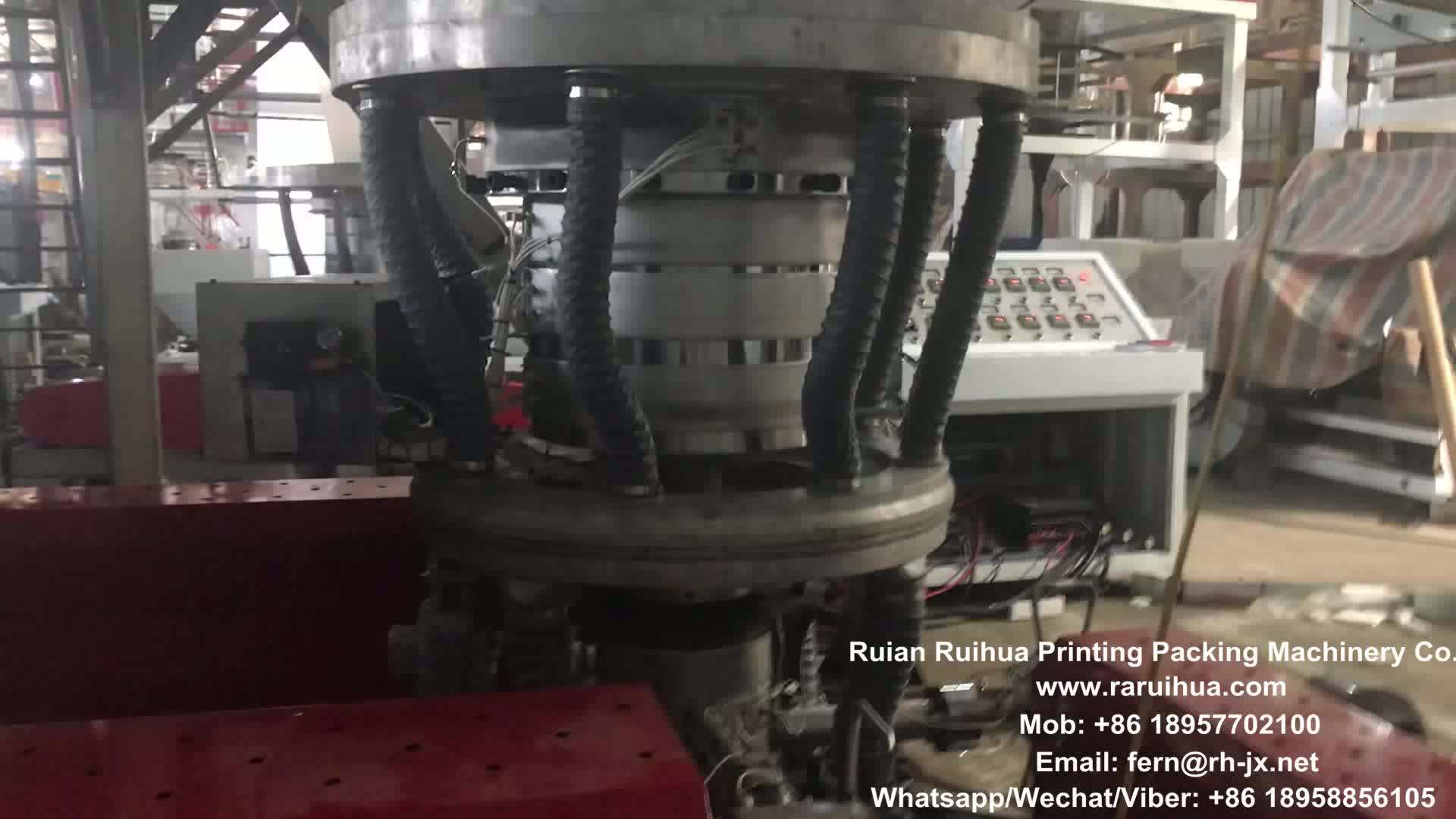 3 Layer Coextrusion Polyethylene Pe Plastic Film Extrusion Blow