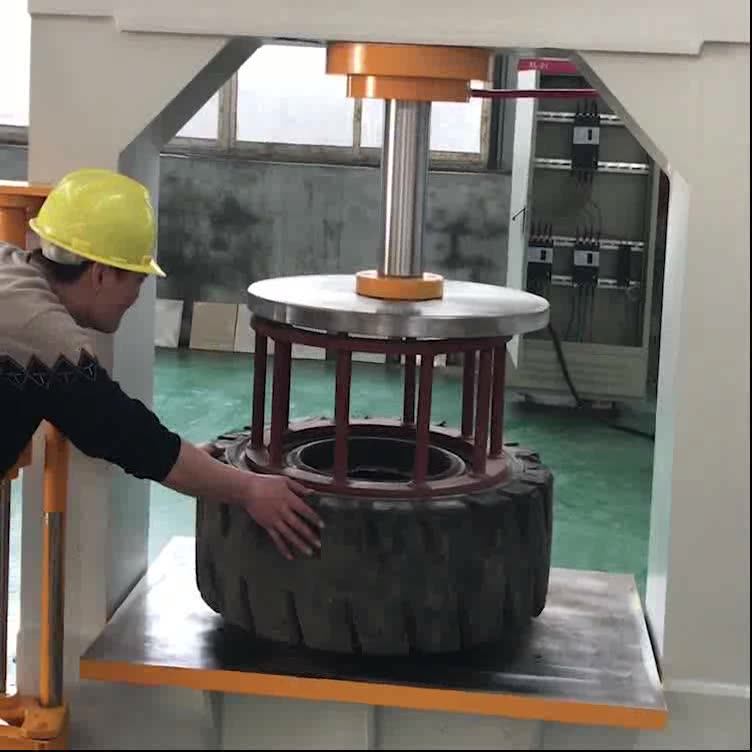 Forklift Tire Changer Solid Rubber Truck Tire Press Machine Buy Solid