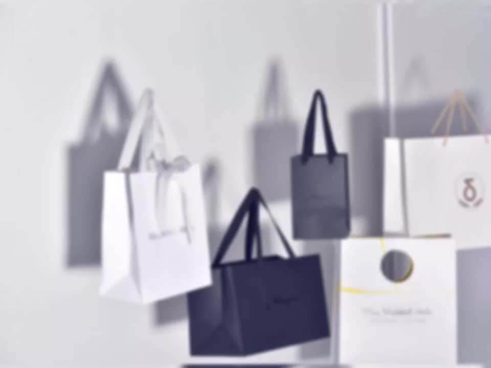 Wholesale High End Customized Paper Shopping Bag With Diecut Handle