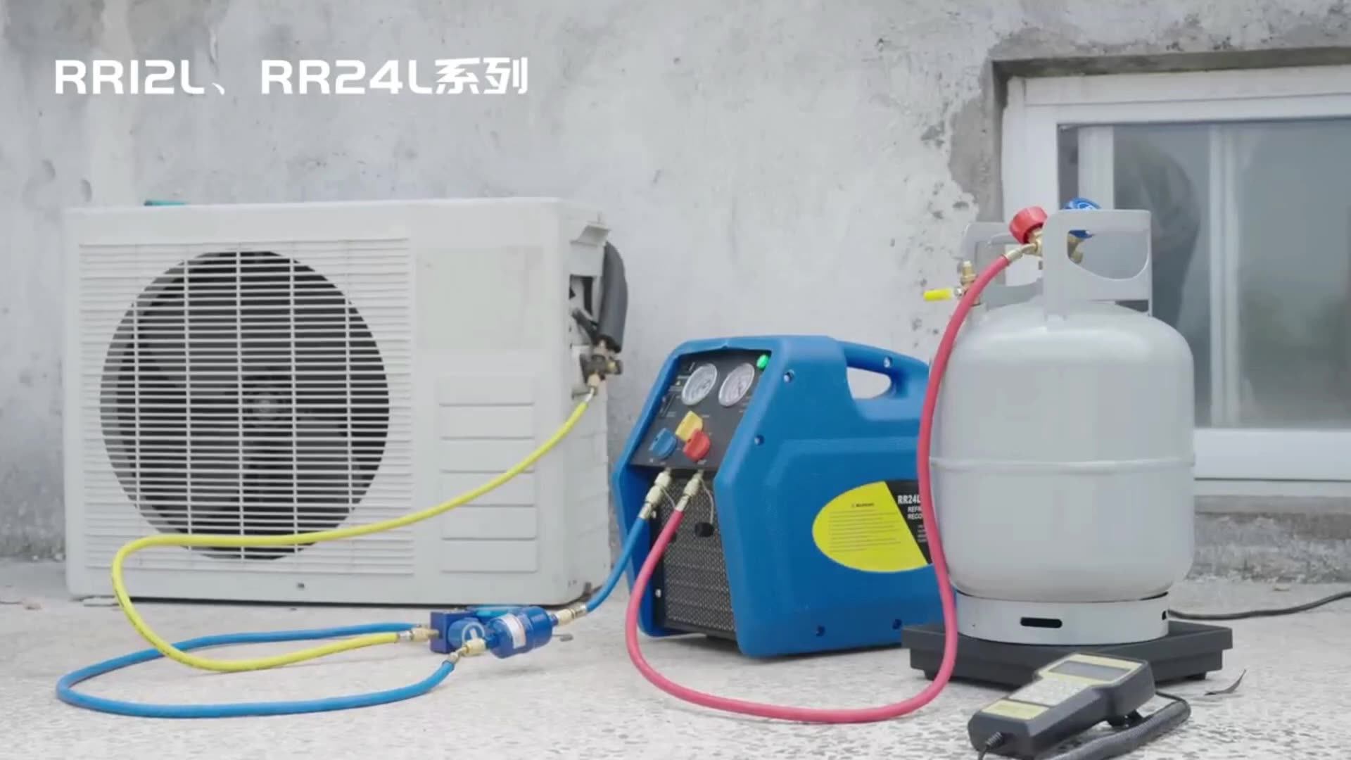 New Air Conditioning Automatic Refrigerant Recovery Machine 1hp R32 Gas