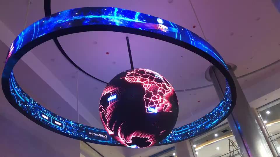 Indoor Full Color Advertising Round Circle Led Display Soft Led Panel