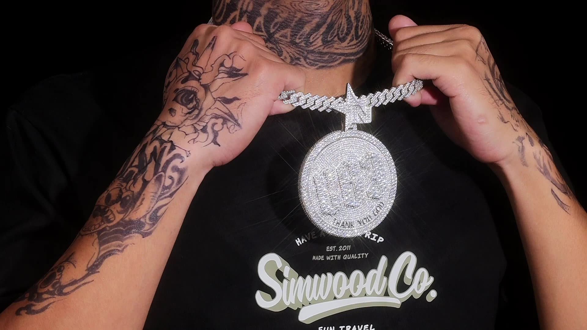 Custom Miami Cuban Link Chain Lab Diamond Hip Hop Pendant Iced Out Vvs Moissanite 9k Real Solid