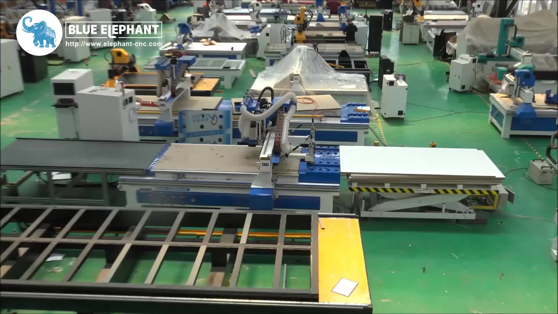 Automatic Wood Nesting Cnc Router Furniture Making Machine With