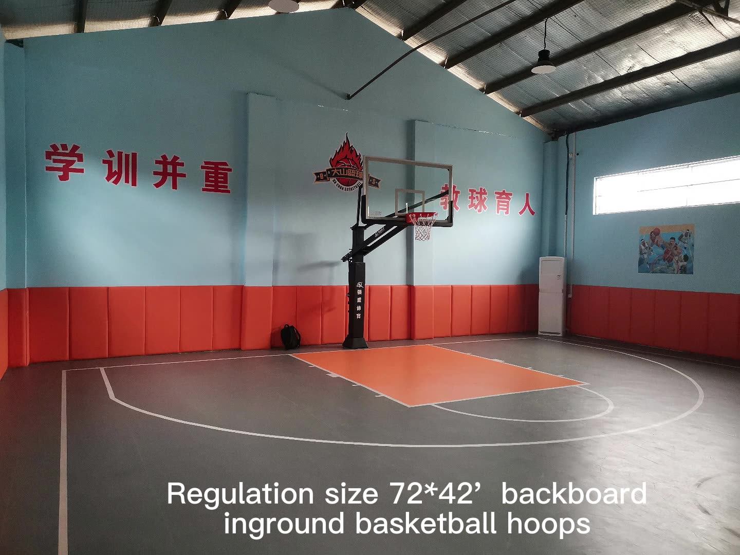 Outdoor Basketball Goals System Basketball Hoop Breakaway Rim 72 Inch