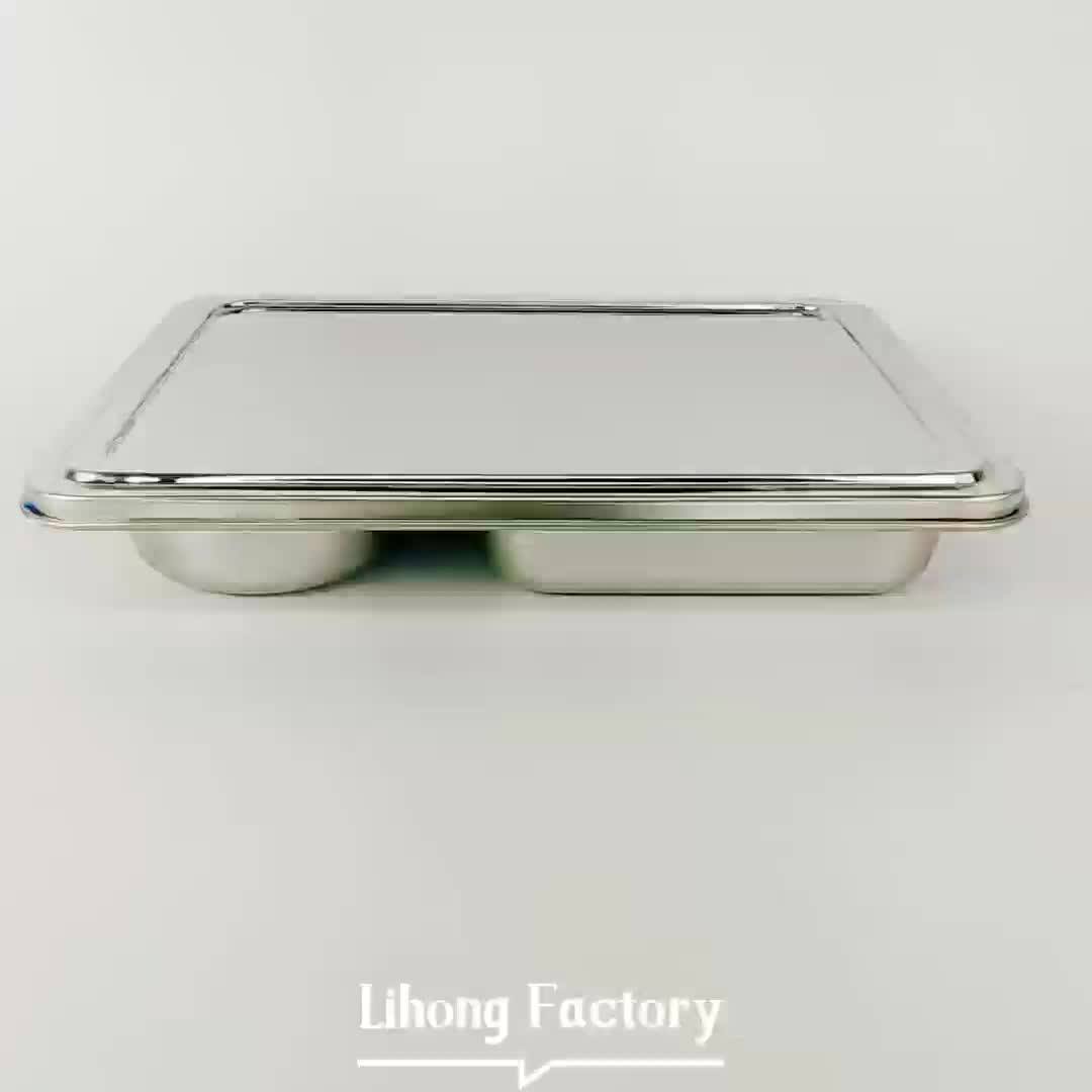 Canteen Utensils 304 Stainless Steel Food Box 5 Compartment Dinner