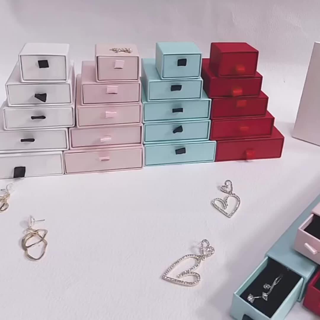 Cheap Custom Jewelry Boxes With Logo Drawer Packaging Paper Box