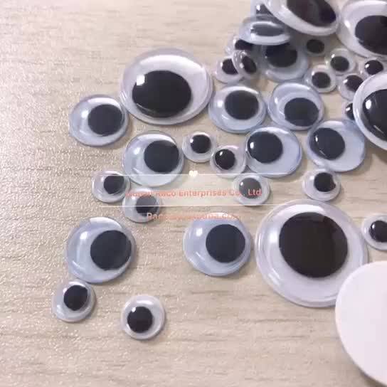 Plastic Eyes Sizes Plastic Round Selfadhesive Wholesale Eyes Crafts