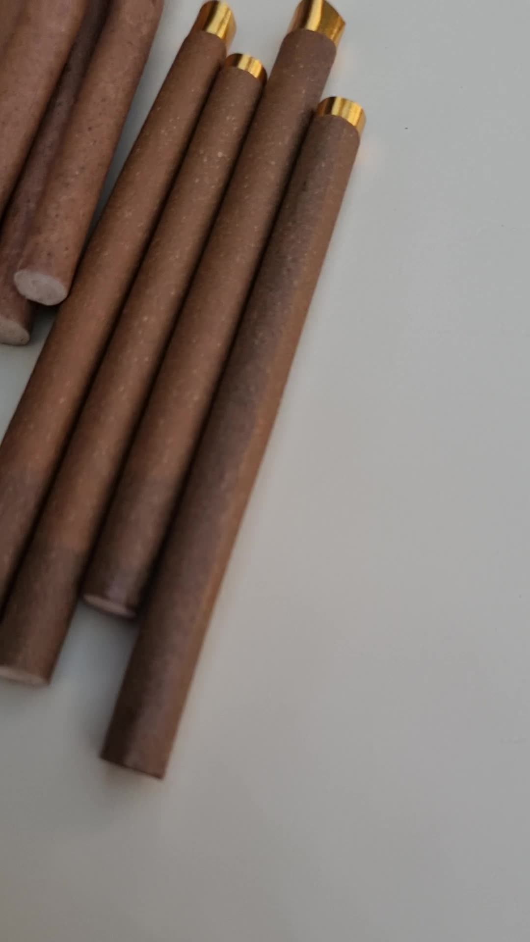 Brown Dark Loose Herbal Leaf Russian Cream Ice Cold Flavor Rolls In