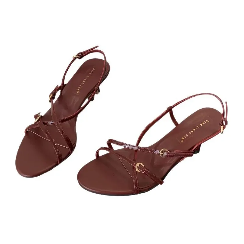Summer belt, sandals with a strap, 2025 years, simple and elegant design, thin strap