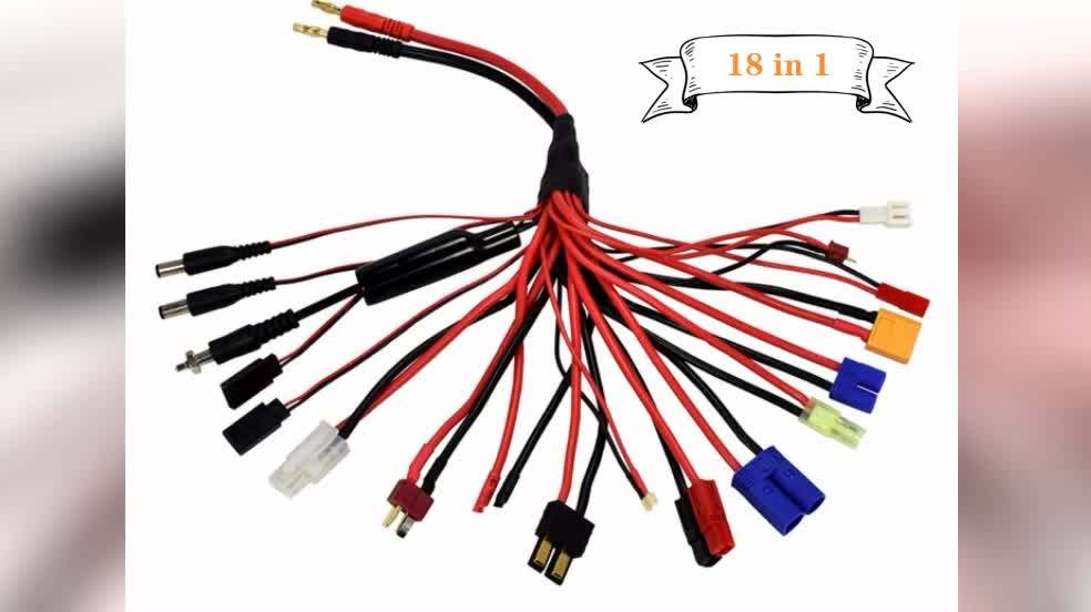 18 In 1 Rc Adapter Charging Cable For Vehicles And Remote Control Toys