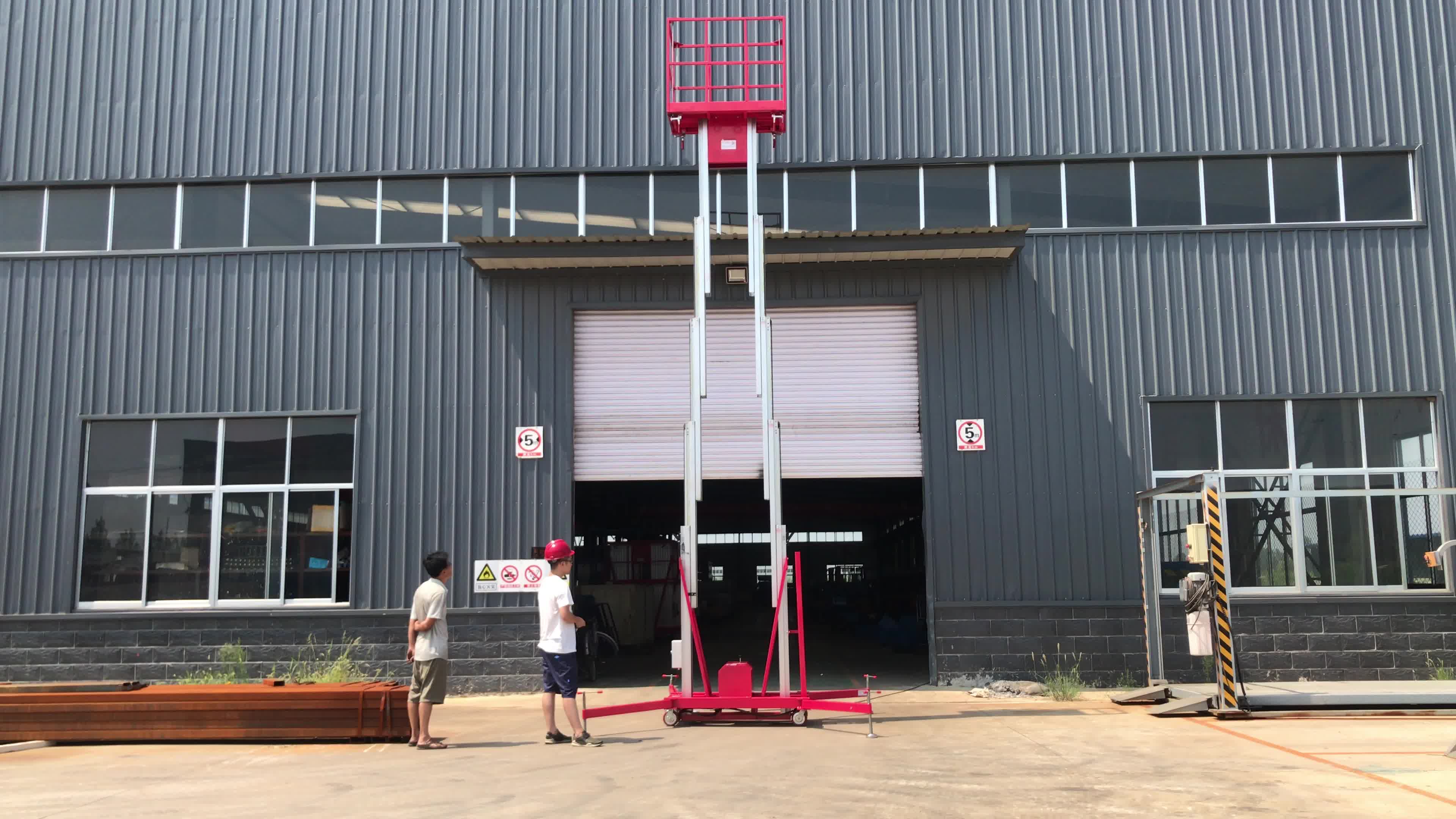 Ce Iso Approved High Quality Hydraulic Electric Aluminum Mobile