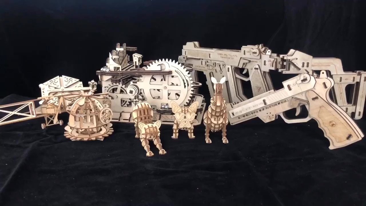 Wooden Puzzle Mechanical Model Kits For Adults Diy Craft Kits Juguetes