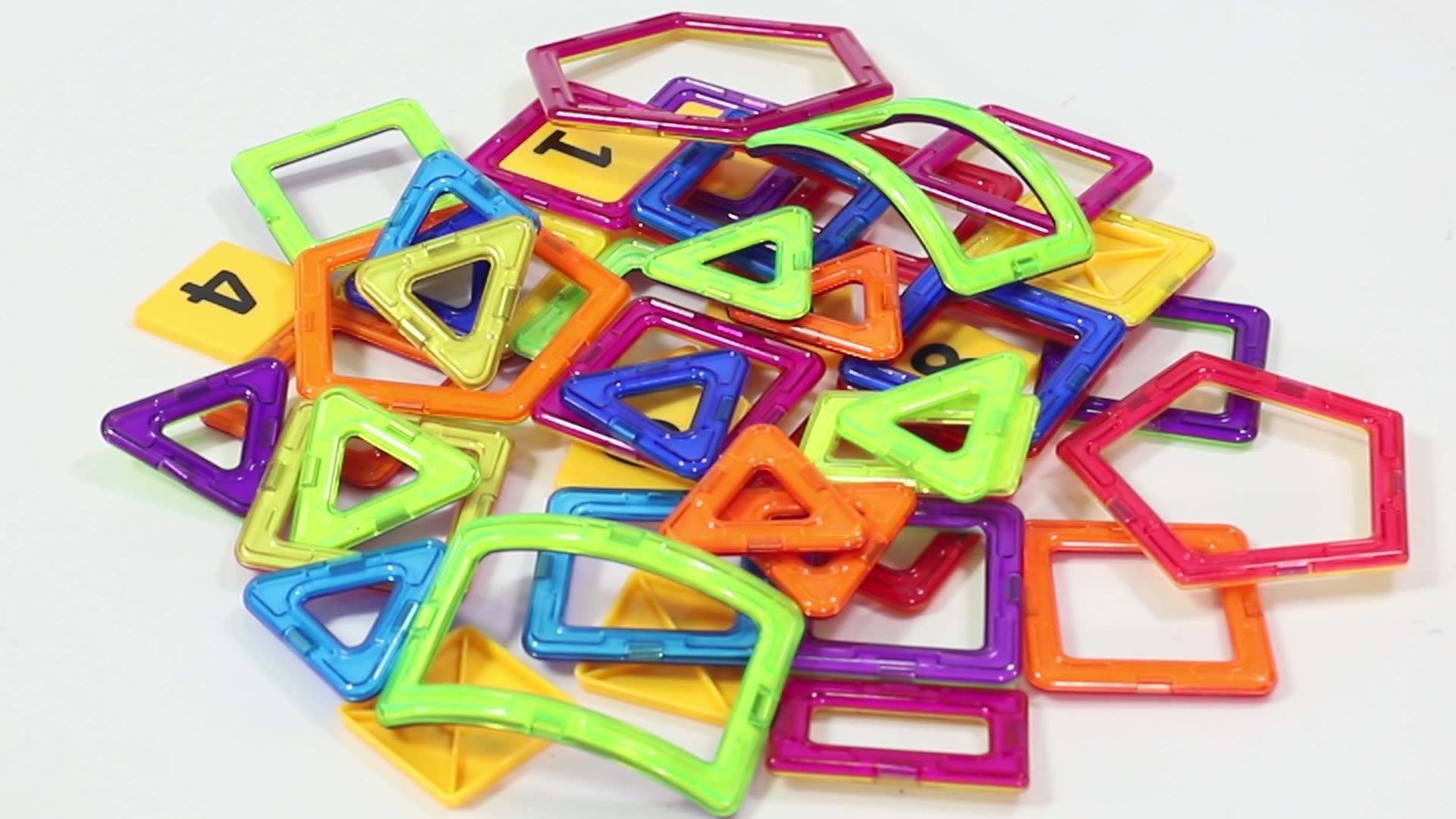 Montessori Diy 62pcs 3d Clear Toy Intelligence Plastic