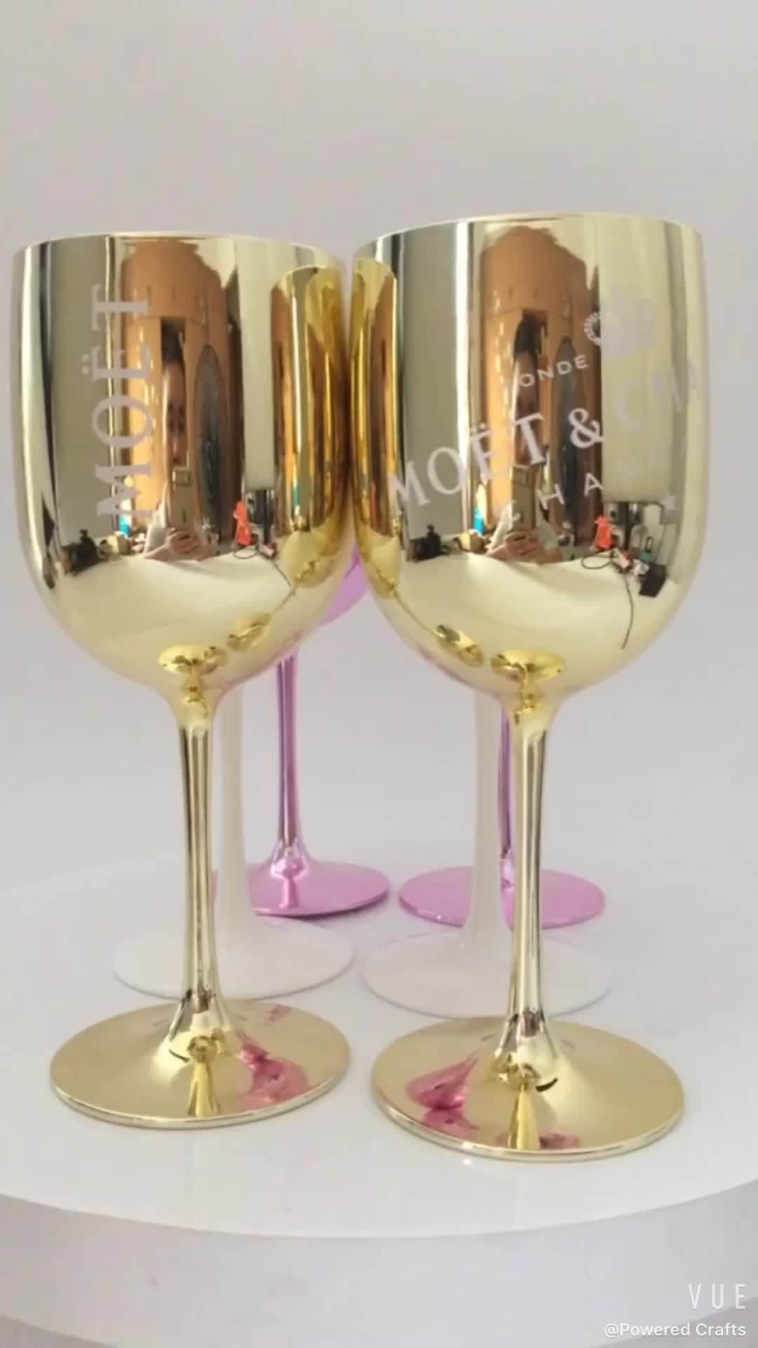 Reusable Customized Wholesale Acrylic Champagne Wine Glass 480ml Buy