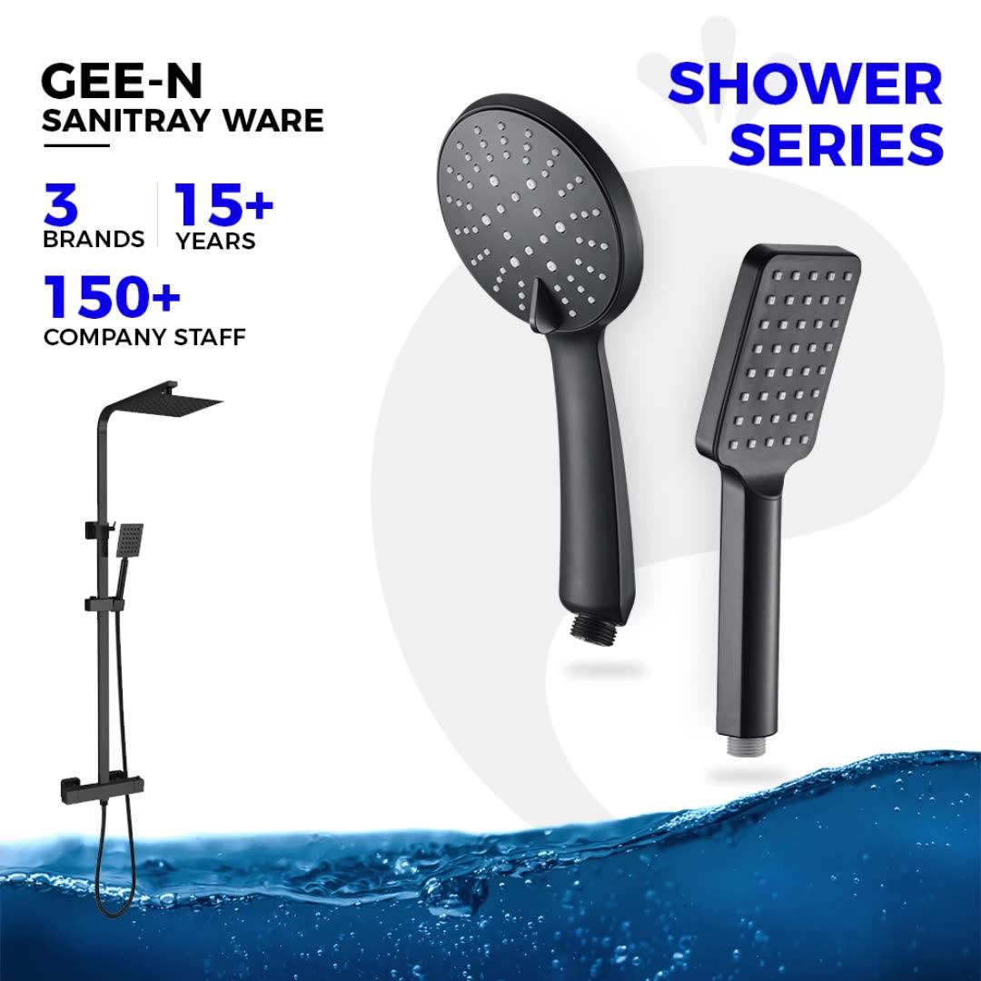 Geen Clean Wash Bathroom Abs Plastic 3 Function Shower Head Handheld Shower Faucet With Filter